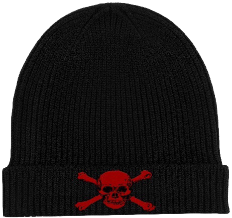red skull beanie